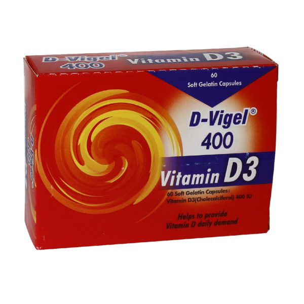 کپسول ویتامین D3 دی ویژل 400 واحد دانا 60 عدد