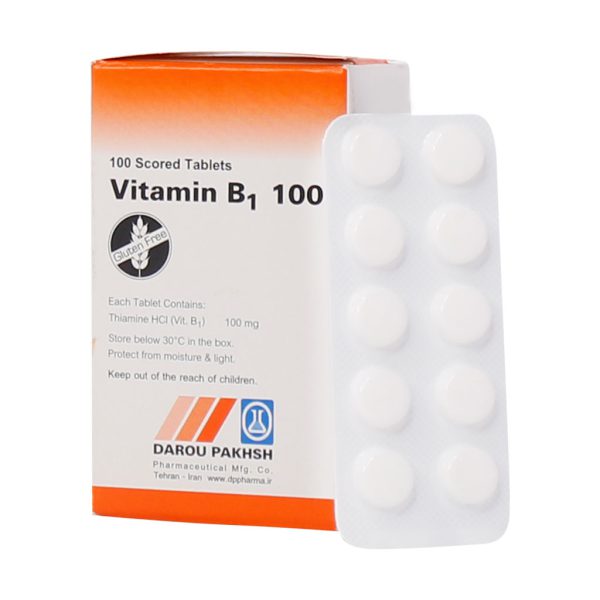 قرص ویتامین B1 100 میلی گرم دارو پخش 100 عدد
