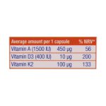 کپسول ویتامین آ د3 و کا2 یوروویتال 60 عدد