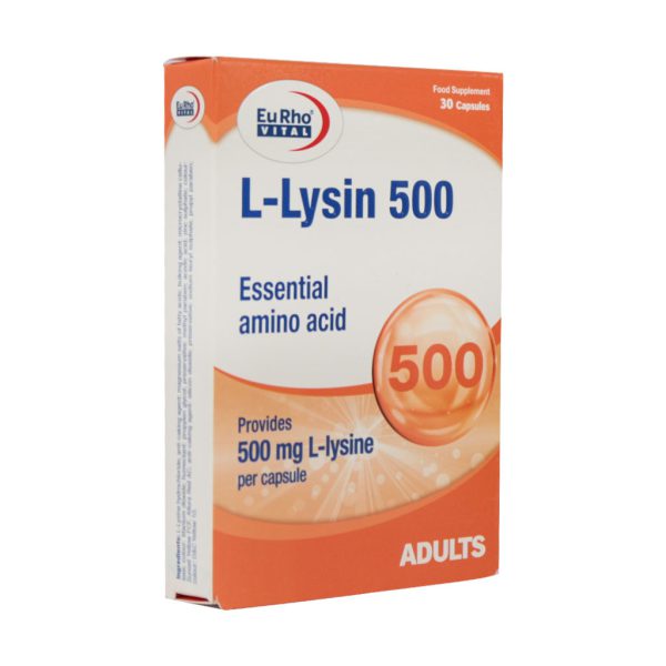 کپسول ال لیزین 500 میلی گرم یوروویتال 30 عدد