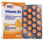 قرص ویتامین B3 250 میلی گرم یوروویتال 60 عدد