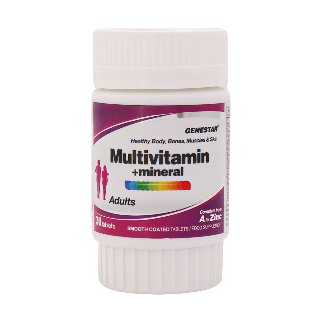 قرص مولتی ویتامین مینرال ژن استار 30 عدد قرص مولتی ویتامین مینرال ژن استار 30 عدد