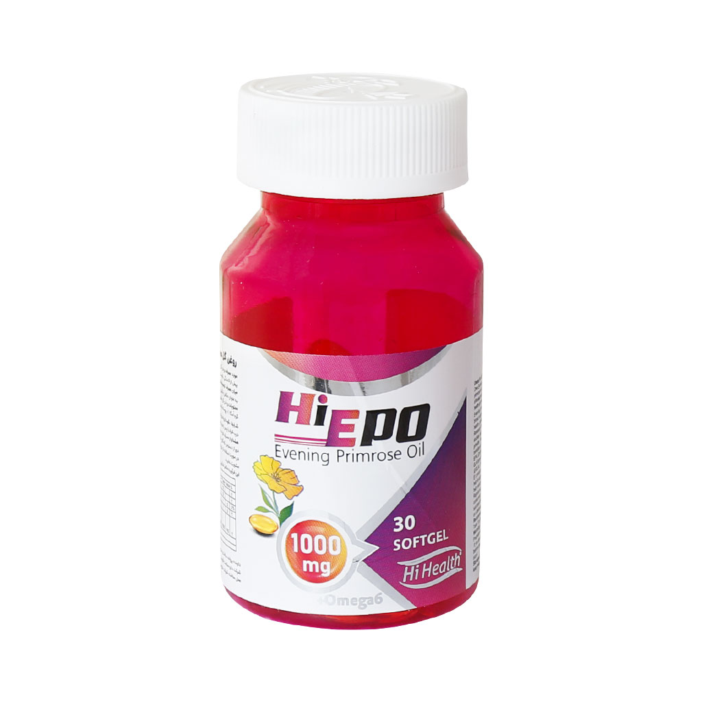 سافت ژل روغن گل مغربی های هلث 30 عدد سافت ژل روغن گل مغربی های هلث 30 عدد