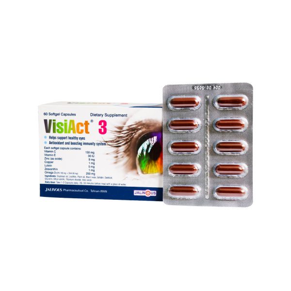 کپسول ژلاتینی نرم ویزی اکت 3 جالینوس 60 عدد