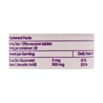 قرص جوشان زینک 5 میلی گرم و ویتامین C نکستایل 20 عدد