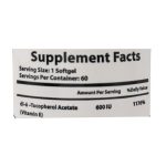 کپسول نرم ویتامین E 600 واحد نورم لایف 60 عدد