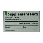 سافت ژل واناتونین سیلور 5 میلی گرم نورم لایف 60 عدد