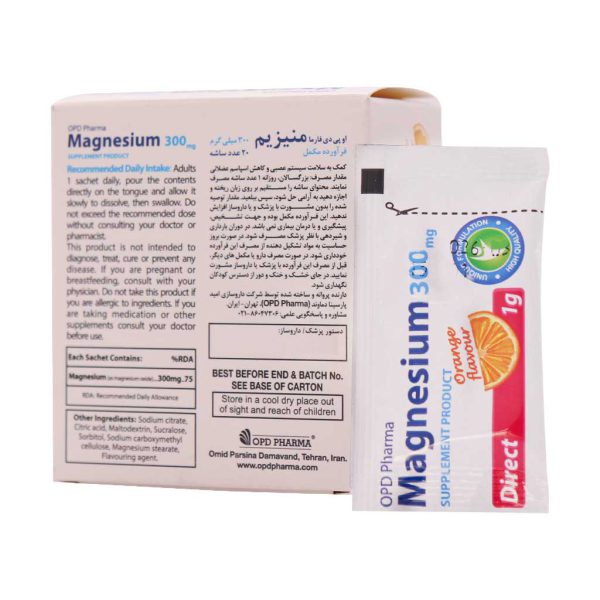 ساشه منیزیم 300 میلی گرم او پی دی فارما 20 عدد