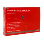 ویال محلول خوراکی ویتامین B12 گردا 1000 میکروگرم پارس بهروزان جم 6 عدد