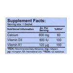 ساشه کلسیم و ویتامین D3 و K1 رزاویت 20 عدد