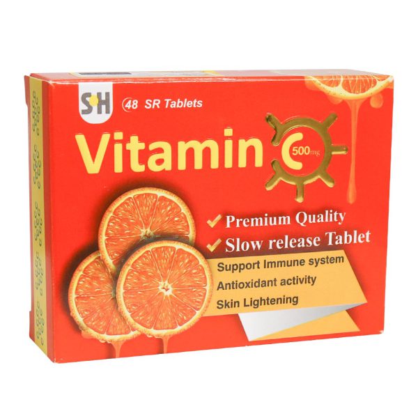 قرص آهسته رهش ویتامین C 500 میلی گرم شهاب درمان 48 عدد