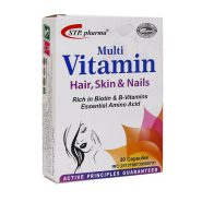کپسول مولتی ویتامین پوست مو و ناخن اس تی پی فارما 30 عدد
