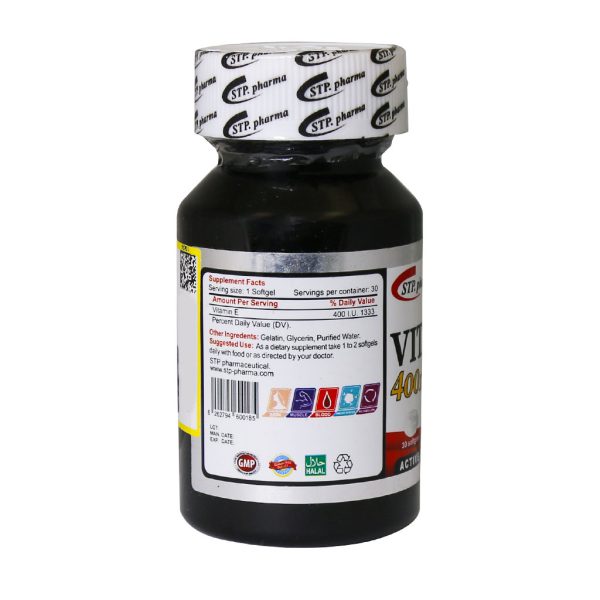 سافت ژل ویتامین E 400 واحد اس تی پی فارما 30 عدد
