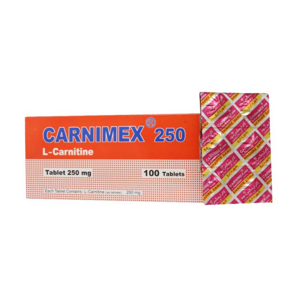 قرص کارنیمکس ال کارنیتین 250 میلی گرم شهر دارو 100 عدد