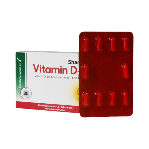 قرص ویتامین D3 400 واحد شاری 30 عدد
