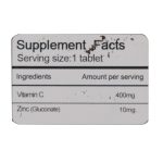 قرص ویتامین C و زینک ساپلکس 60 عدد