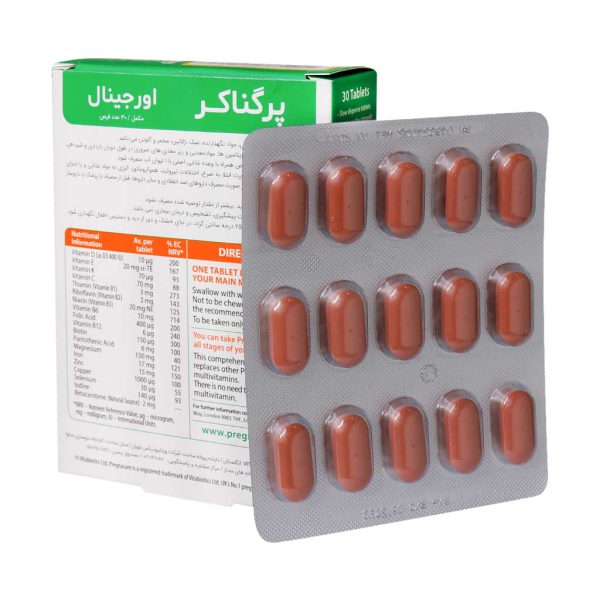 قرص پرگناکر ویتابیوتیکس اورجینال مخصوص بانوان ۳۰ عدد