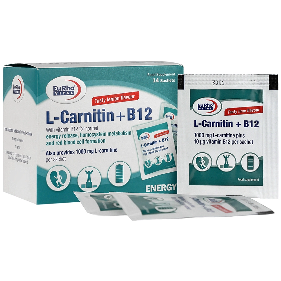 L-Carnitin Plus B121 Eurhovital L Carnitin Plus B12 14 Sachets