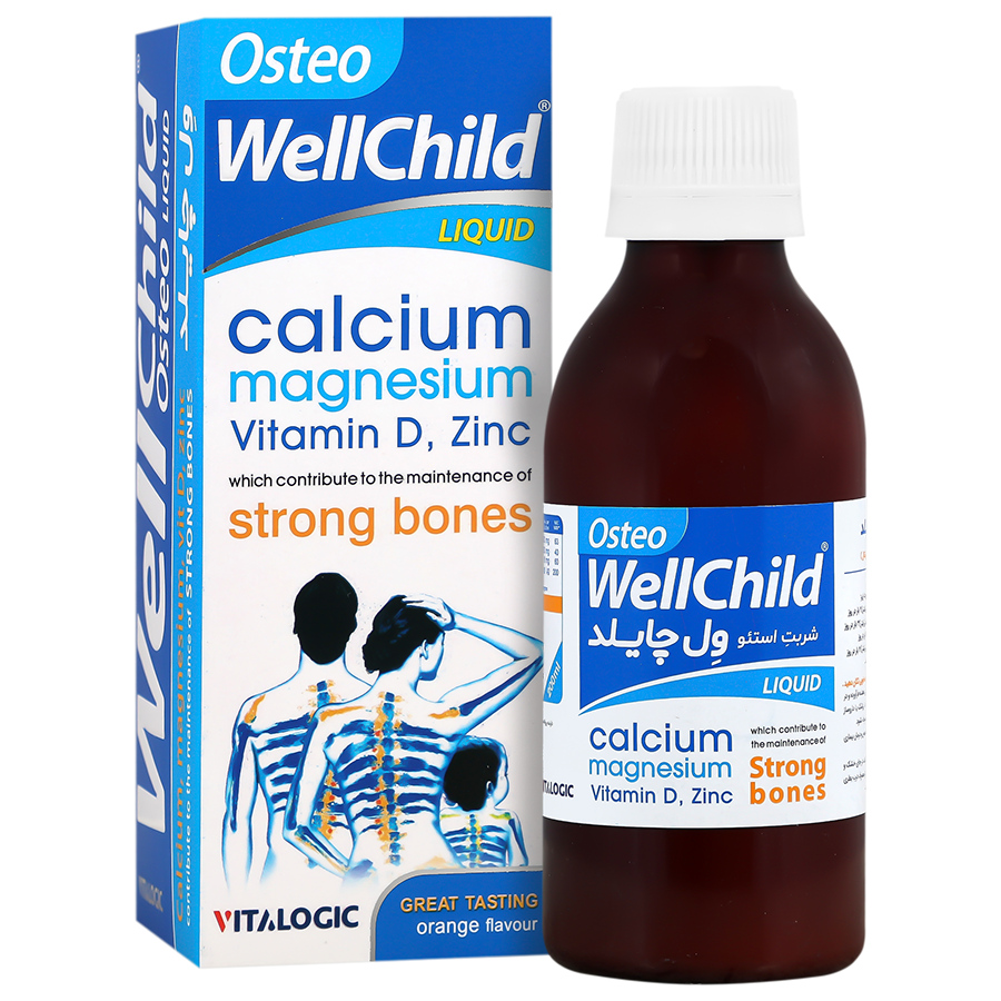 Vitabiotics Osteowell child Orginal Liquid 200 ml Osteo Wellchild syrup Vitalogic