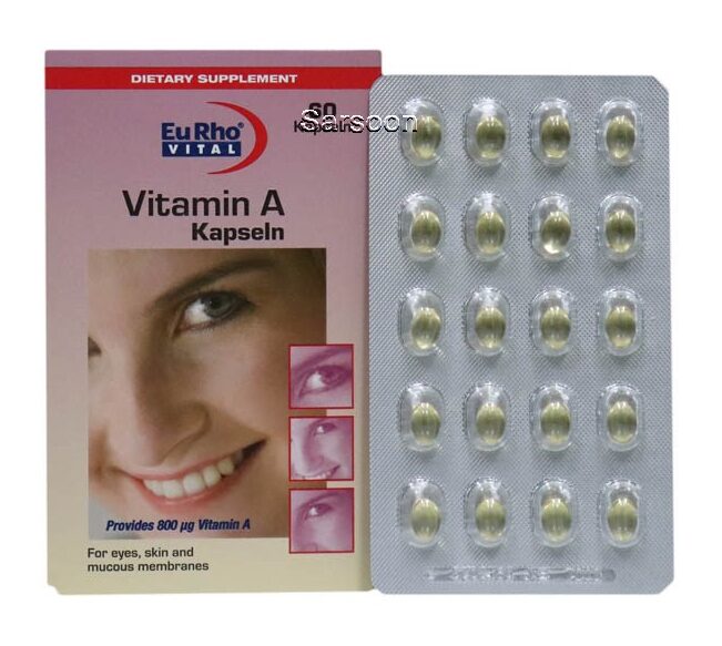 کپسول ویتامین آ یوروویتال 60 عددی کپسول ویتامین آ یوروویتال 60 عددی