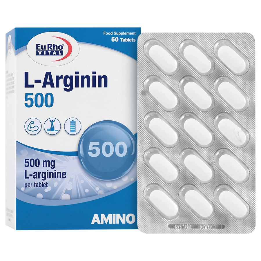 قرص ال آرژینین 500 یوروویتال 60 عددی قرص ال آرژینین 500 یوروویتال 60 عددی