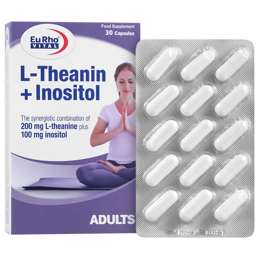 کپسول ال-تئانین پلاس اینوزیتول یوروویتال 30 عددی کپسول ال-تئانین پلاس اینوزیتول یوروویتال 30 عددی