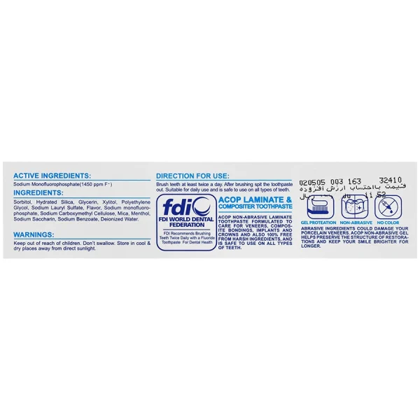 Acop Laminate and Composite Toothpaste 90 gr