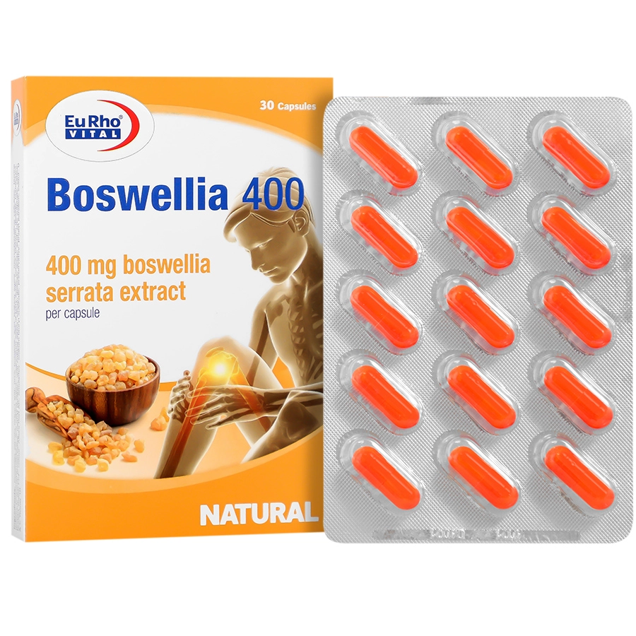 Boswellia 4001 Eurhovital Boswellia 400mg 30 Capsules