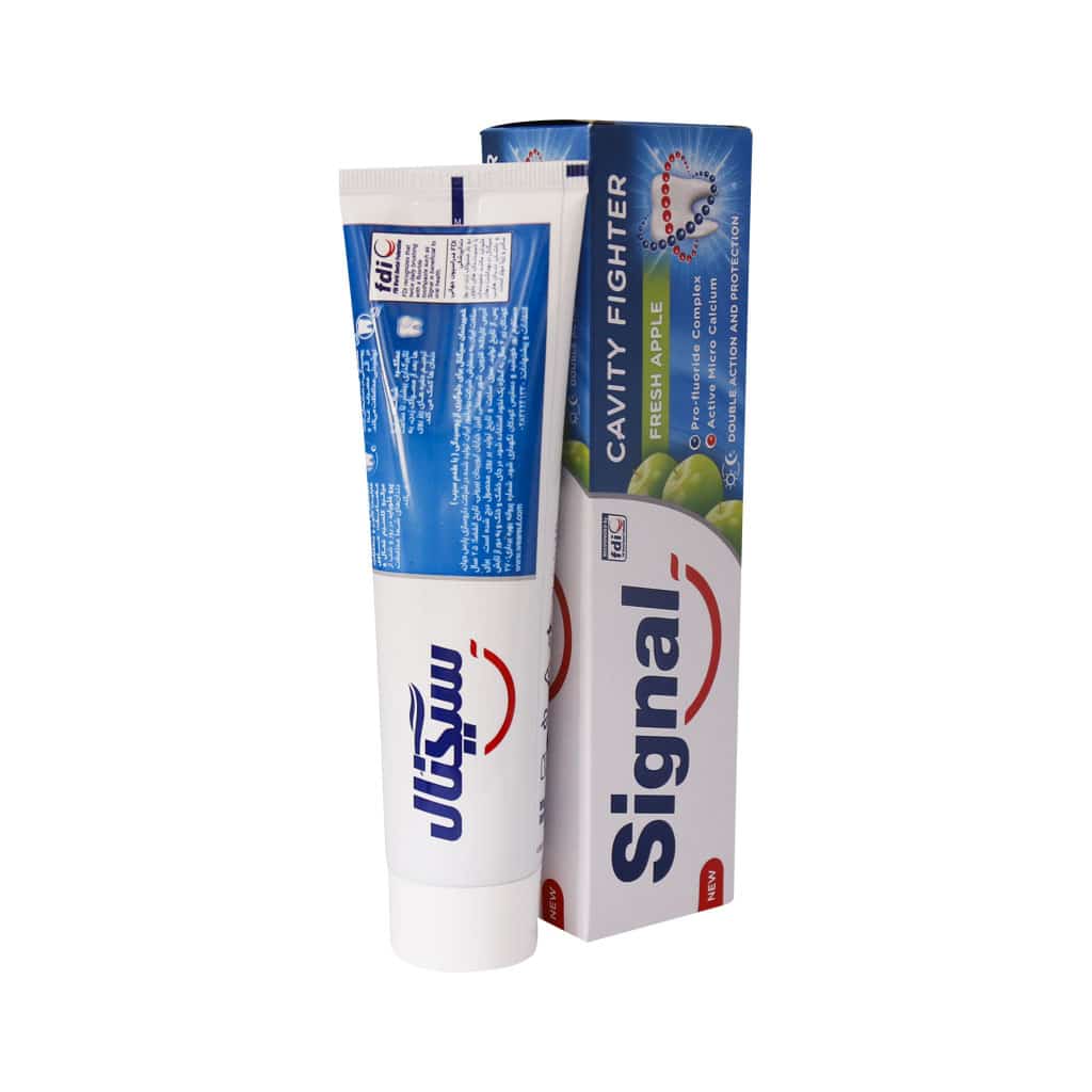 خمیر دندان ضد پوسیدگی سیگنال با طعم سیب خمیر دندان ضد پوسیدگی سیگنال با طعم سیب