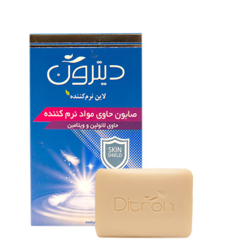 0d53f88a4f534bc295e922ddb36e7fad صابون حاوی 25 درصد کرم نرم کننده و ویتامین E وزن 110 گرم دیترون