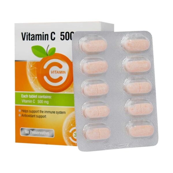 قرص جویدنی ویتامین C 500 میلی گرم ایران دارو 30 عدد - Image 2